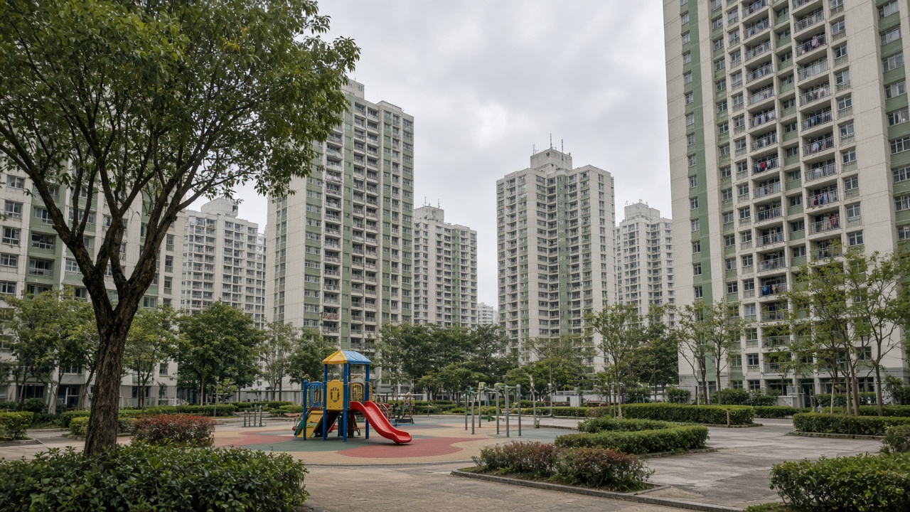 公屋／綠表住戶社區示意